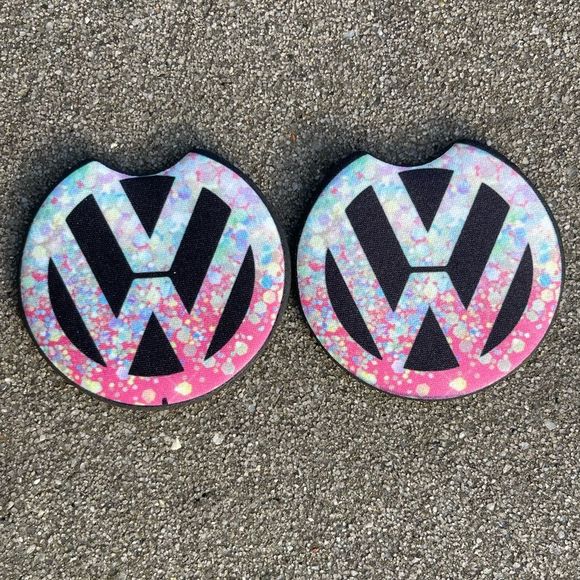 Volkswagen VW Car Coaster Set | VW Coasters | Volkswagen Decor - Picture 1 of 13